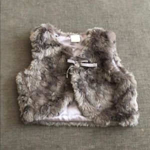 Faux fur vest